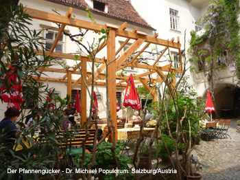 Krebsen Keller Graz. Der Pfannengucker Dr. Michael Populorum. Gastrotest