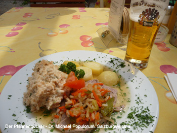 Krebsen Keller Graz. Der Pfannengucker Dr. Michael Populorum. Gastrotest